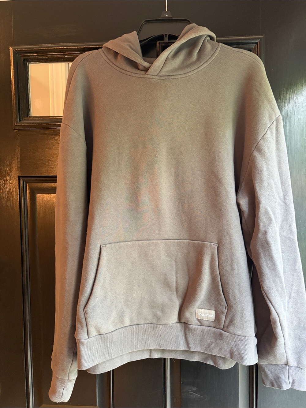 Hollister Men's Pullover Hoodie -  Gray